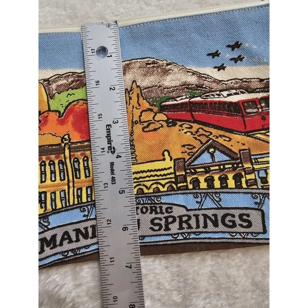 Historic Manitou Springs Zippered Canvas Cosmetic‎ Bag